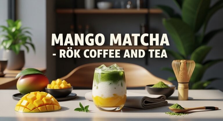 Mango Matcha ROk Coffee and Tea