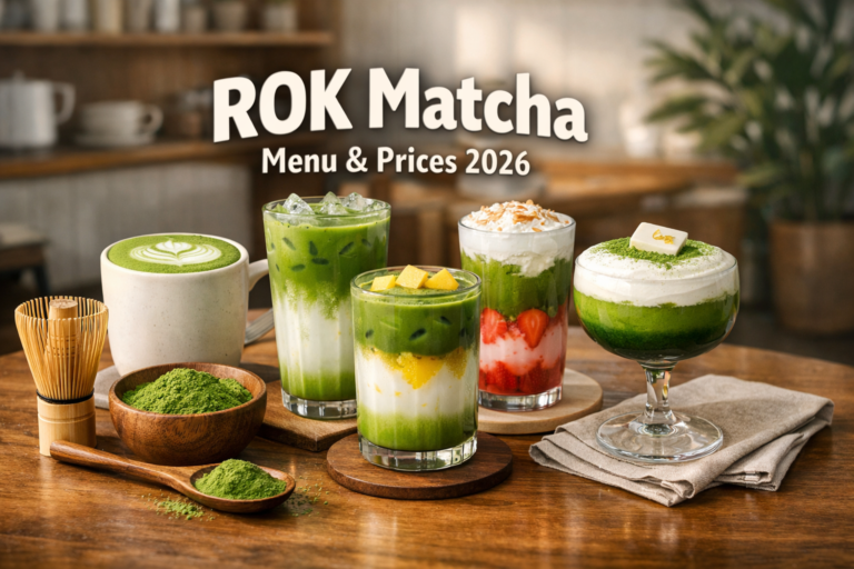 ROk Matcha Menu & Prices